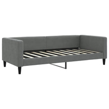 Slaapbank 90x190 cm stof donkergrijs 90 x 190 cm Donkergrijs