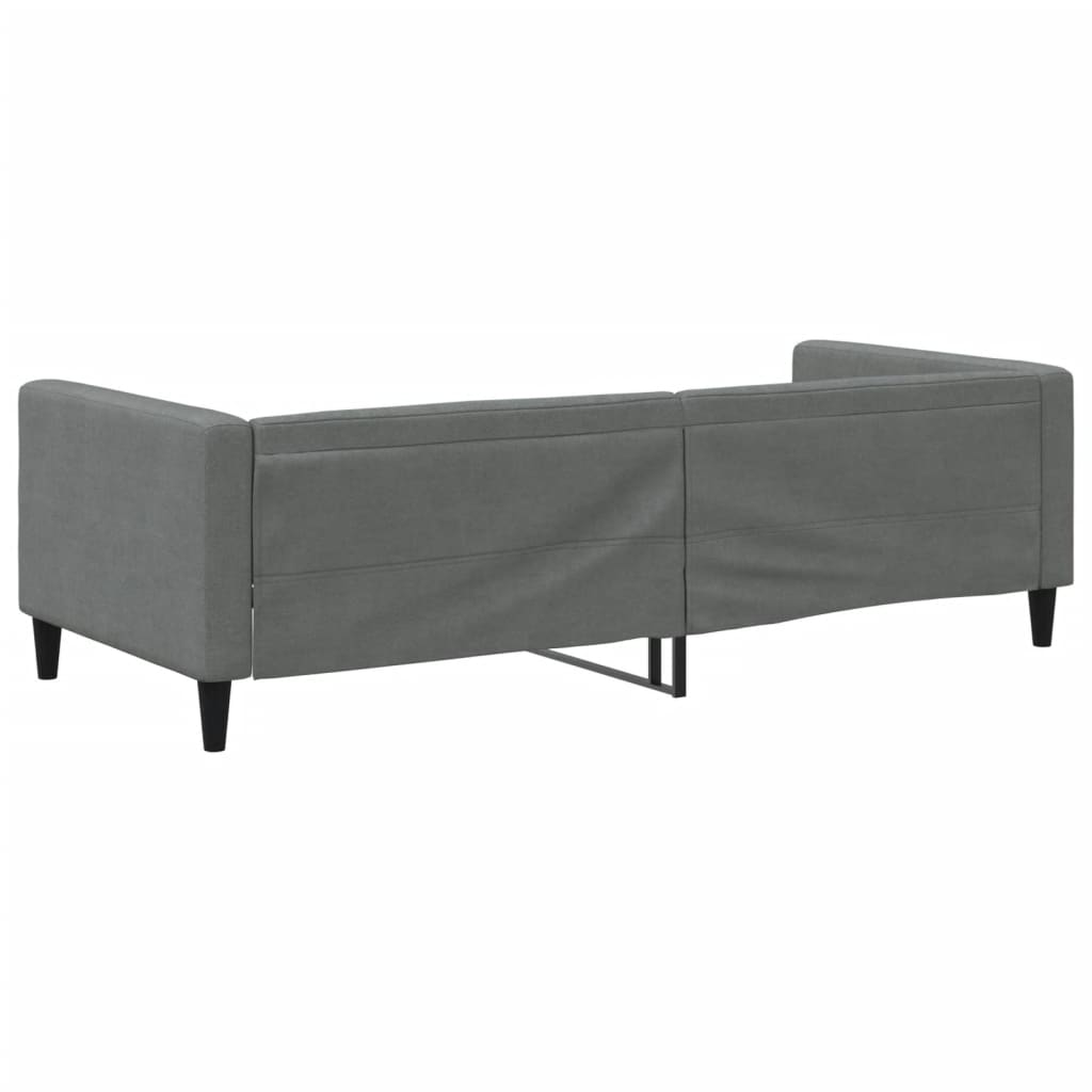 Slaapbank 90x190 cm stof donkergrijs 90 x 190 cm Donkergrijs