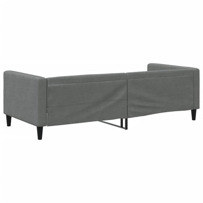 Slaapbank 90x190 cm stof donkergrijs 90 x 190 cm Donkergrijs