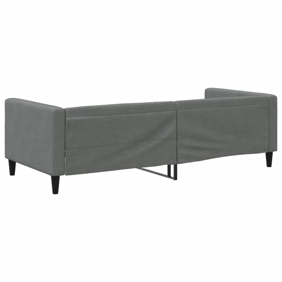 Slaapbank 90x190 cm stof donkergrijs 90 x 190 cm Donkergrijs
