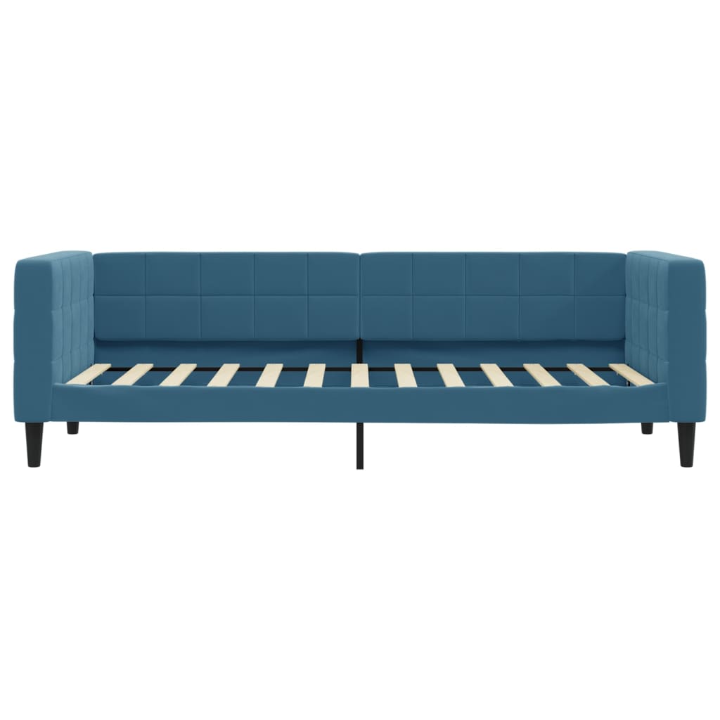 Slaapbank Fluweel 80 x 200 cm Blauw zonder matras