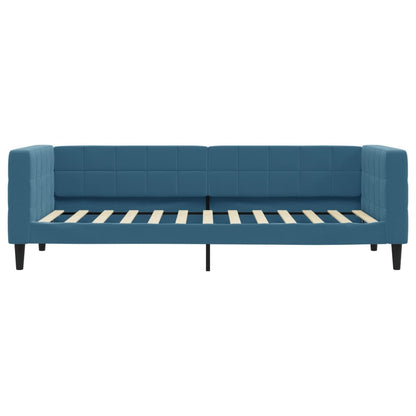 Slaapbank Fluweel 80 x 200 cm Blauw zonder matras