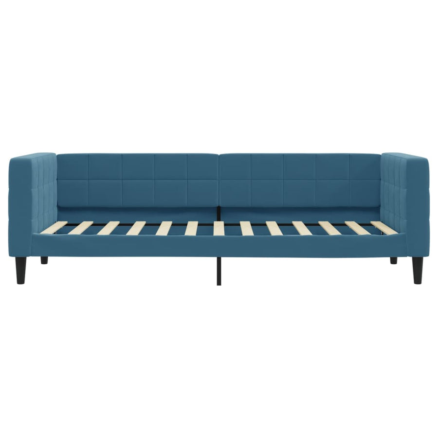 Slaapbank Fluweel 80 x 200 cm Blauw zonder matras