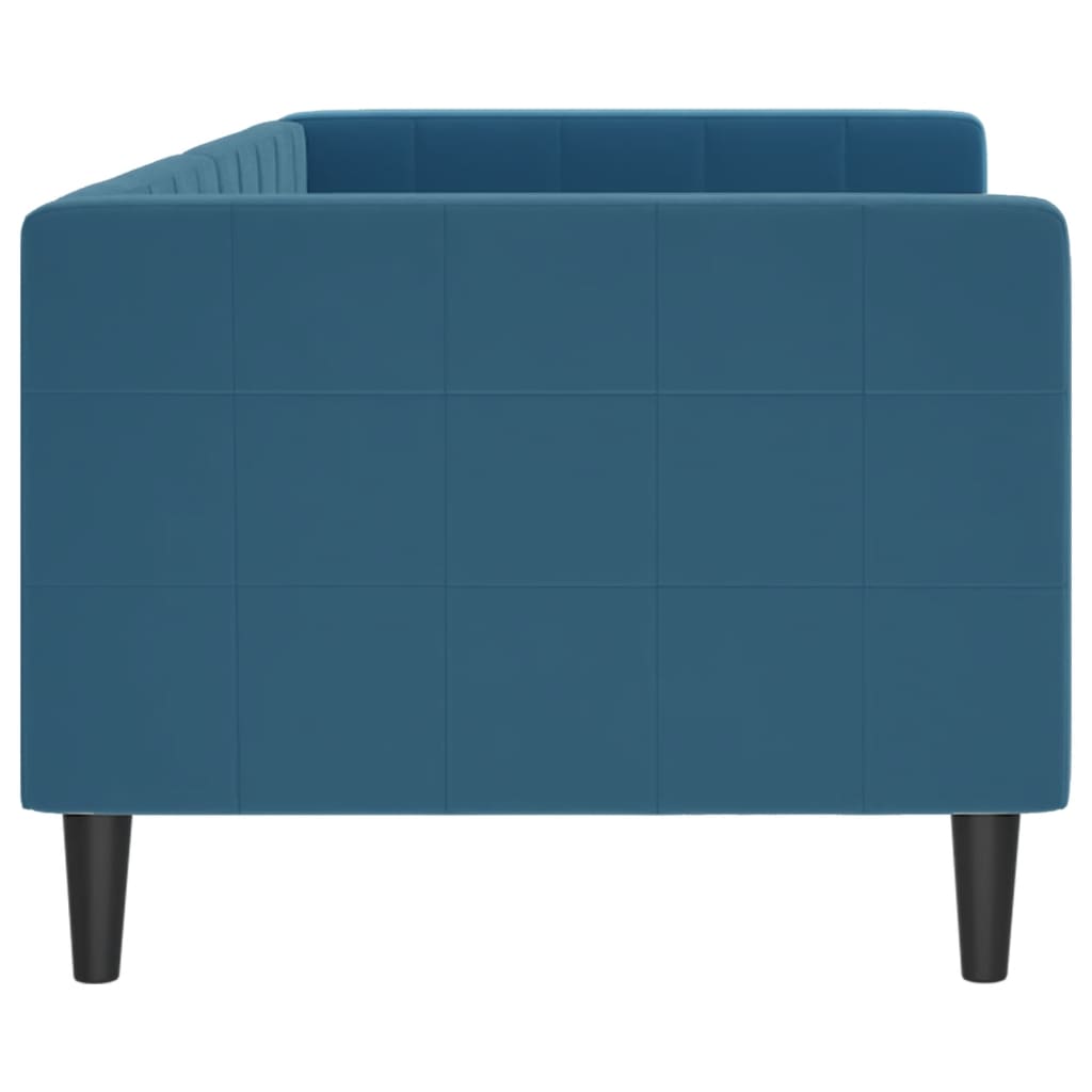 Slaapbank Fluweel 80 x 200 cm Blauw zonder matras