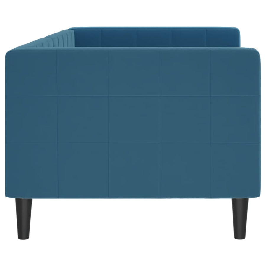 Slaapbank Fluweel 80 x 200 cm Blauw zonder matras