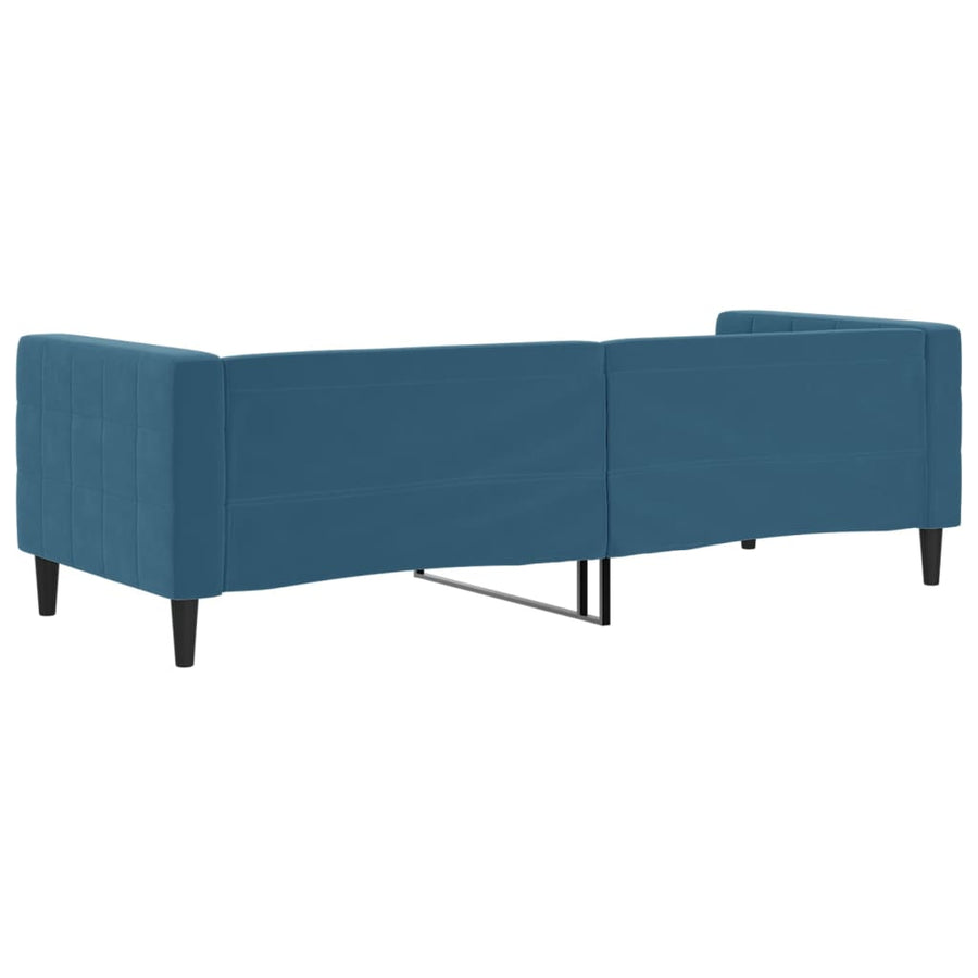 Slaapbank Fluweel 80 x 200 cm Blauw zonder matras