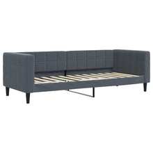 Slaapbank 80x200 cm fluweel donkergrijs