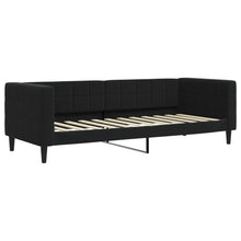 Slaapbank Fluweel 80 x 200 cm Zwart zonder matras