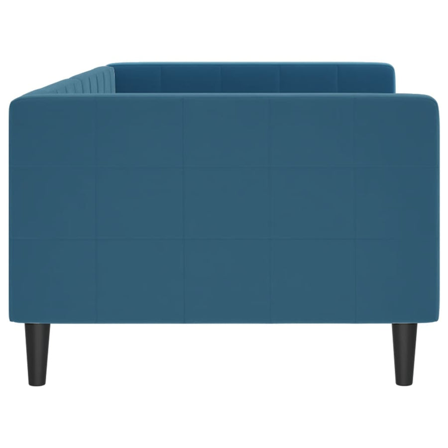 Slaapbank Fluweel 90 x 200 cm Blauw zonder matras