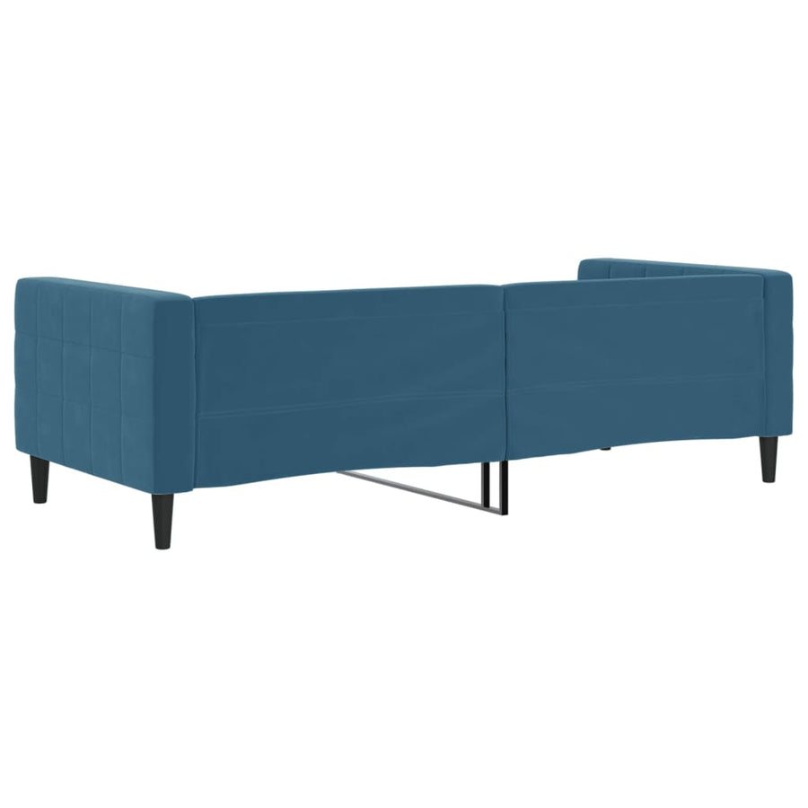 Slaapbank Fluweel 90 x 200 cm Blauw zonder matras