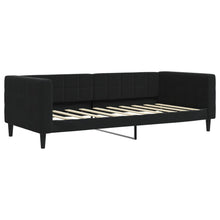Slaapbank Fluweel 90 x 190 cm Zwart zonder matras