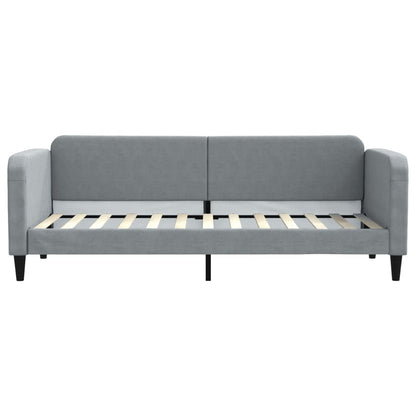 Slaapbank Stof 80 x 200 cm Lichtgrijs zonder matras