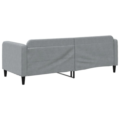 Slaapbank Stof 80 x 200 cm Lichtgrijs zonder matras