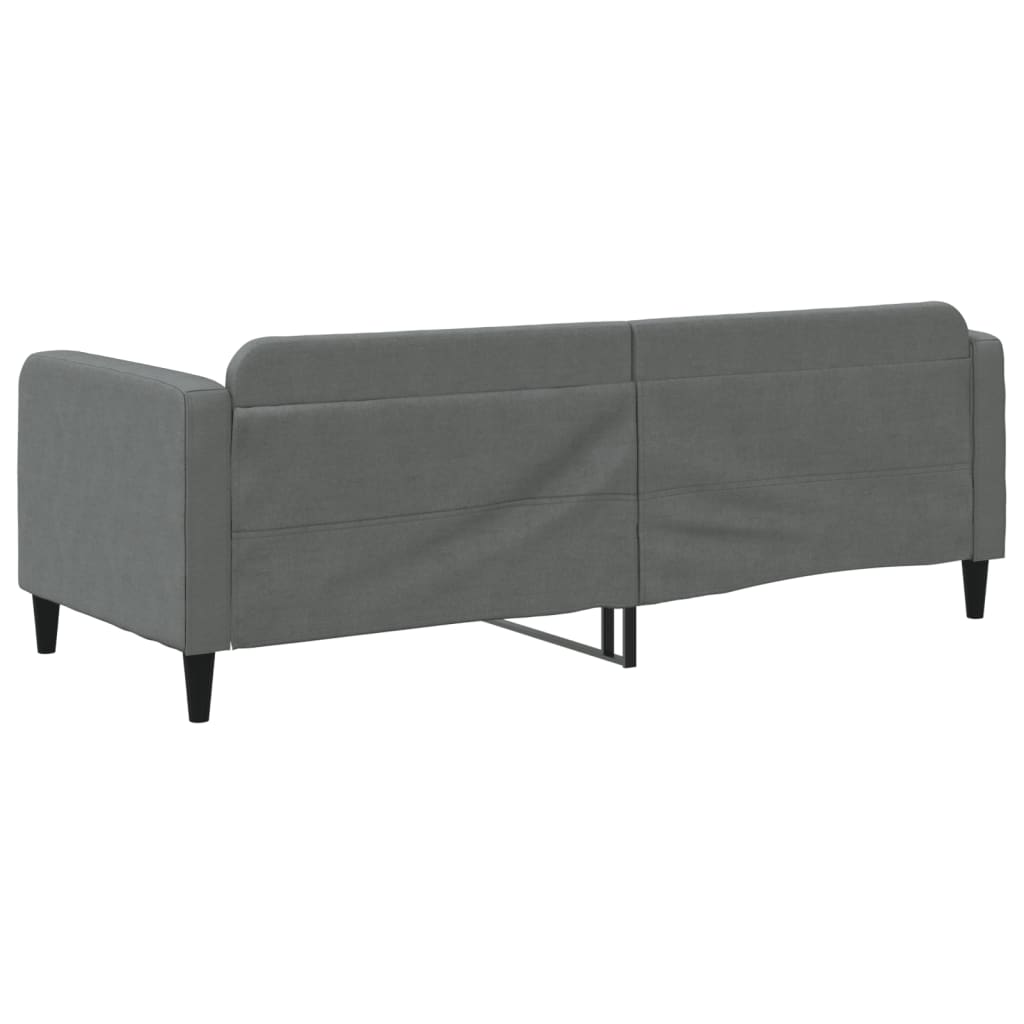 Slaapbank Stof 80 x 200 cm Donkergrijs zonder matras