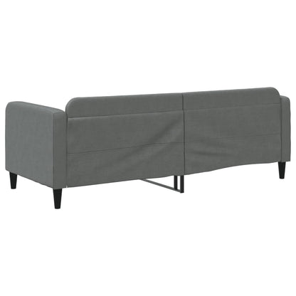 Slaapbank Stof 80 x 200 cm Donkergrijs zonder matras