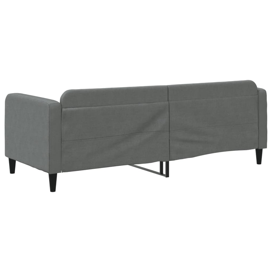 Slaapbank Stof 80 x 200 cm Donkergrijs zonder matras