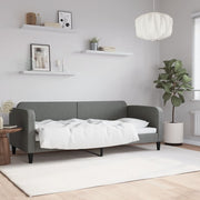 Slaapbank 80x200 cm stof donkergrijs