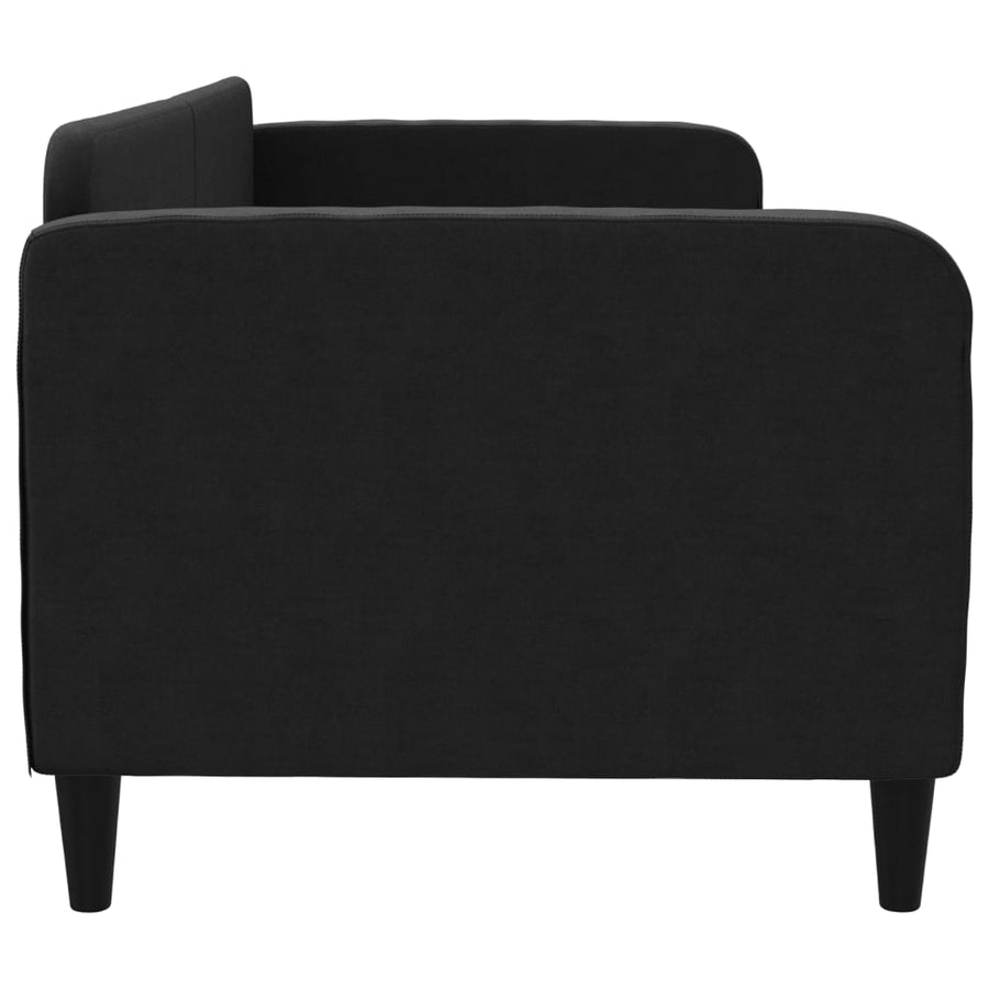 Slaapbank Stof 80 x 200 cm Zwart zonder matras