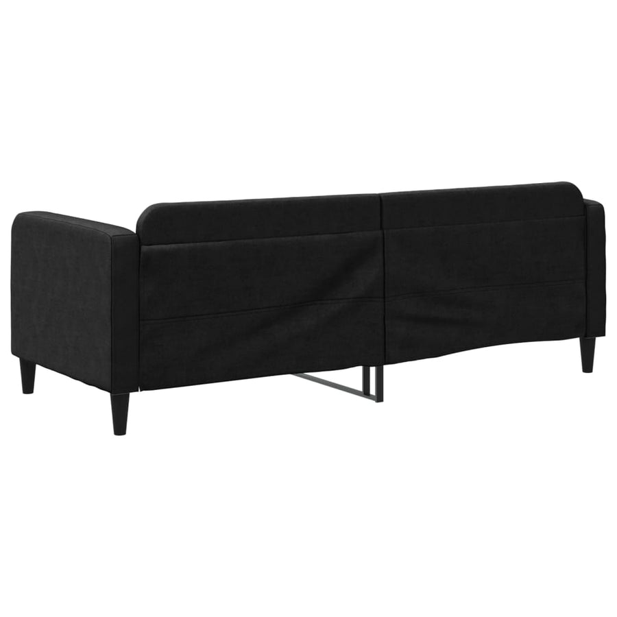 Slaapbank Stof 80 x 200 cm Zwart zonder matras