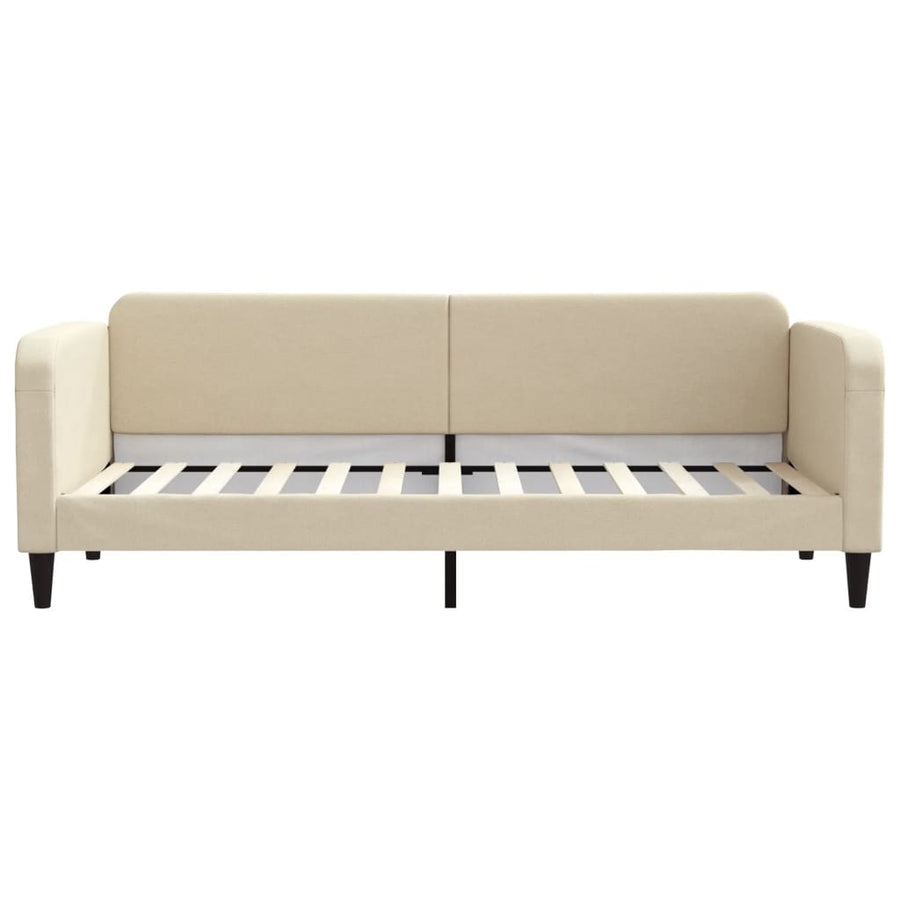 Slaapbank Stof Kleurig 80 x 200 cm Crème zonder matras