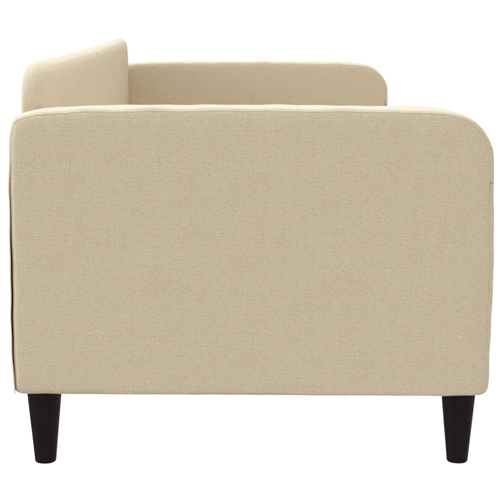 Slaapbank Stof Kleurig 80 x 200 cm Crème zonder matras