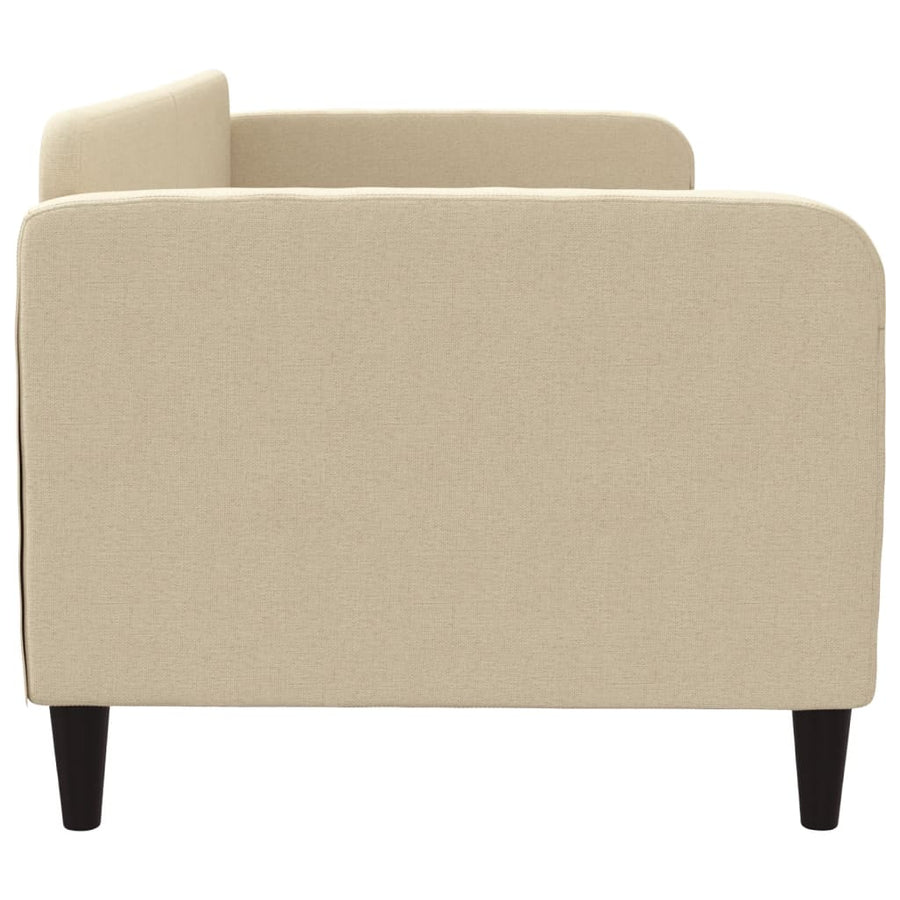 Slaapbank Stof Kleurig 80 x 200 cm Crème zonder matras