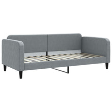 Slaapbank Stof 90 x 200 cm Lichtgrijs zonder matras
