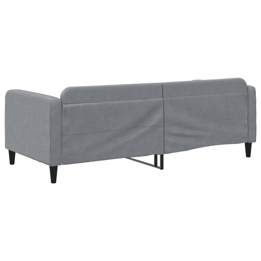Slaapbank Stof 90 x 200 cm Lichtgrijs zonder matras