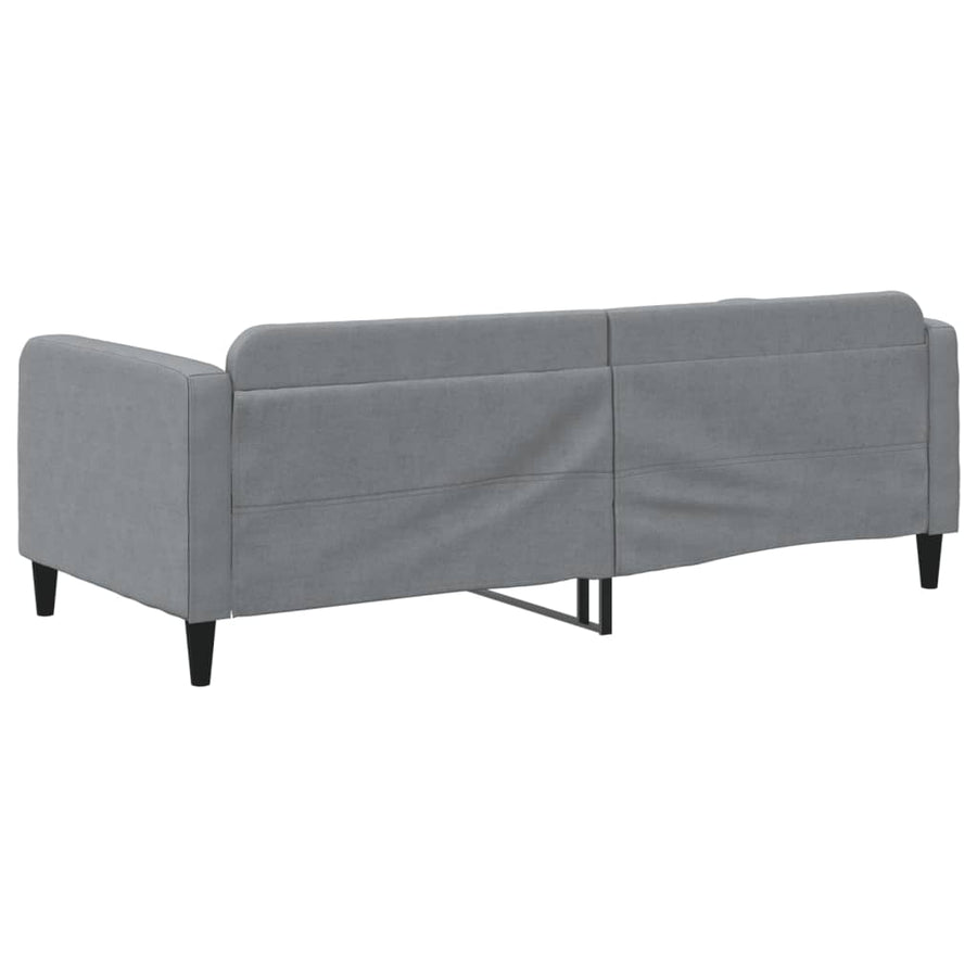 Slaapbank Stof 90 x 200 cm Lichtgrijs zonder matras