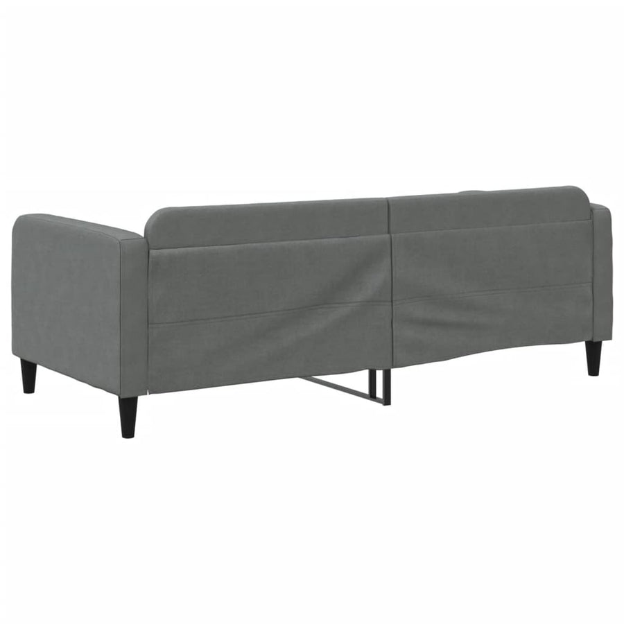 Slaapbank Stof 90 x 200 cm Donkergrijs zonder matras