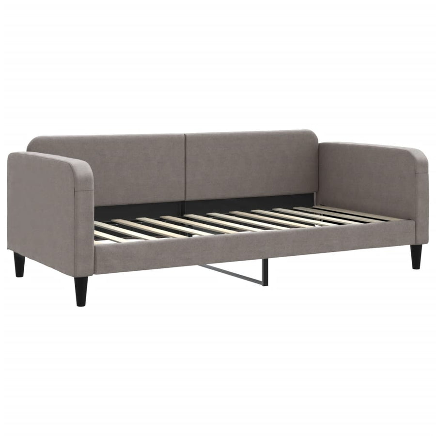 Slaapbank Stof 90 x 200 cm Taupe zonder matras