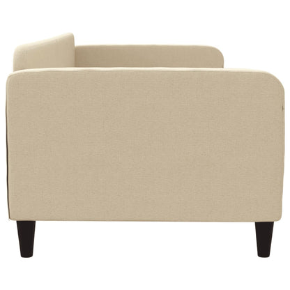 Slaapbank Stof Kleurig 90 x 200 cm Crème zonder matras