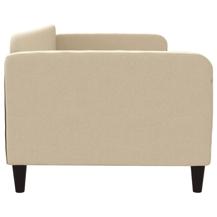 Slaapbank Stof Kleurig 90 x 200 cm Crème zonder matras