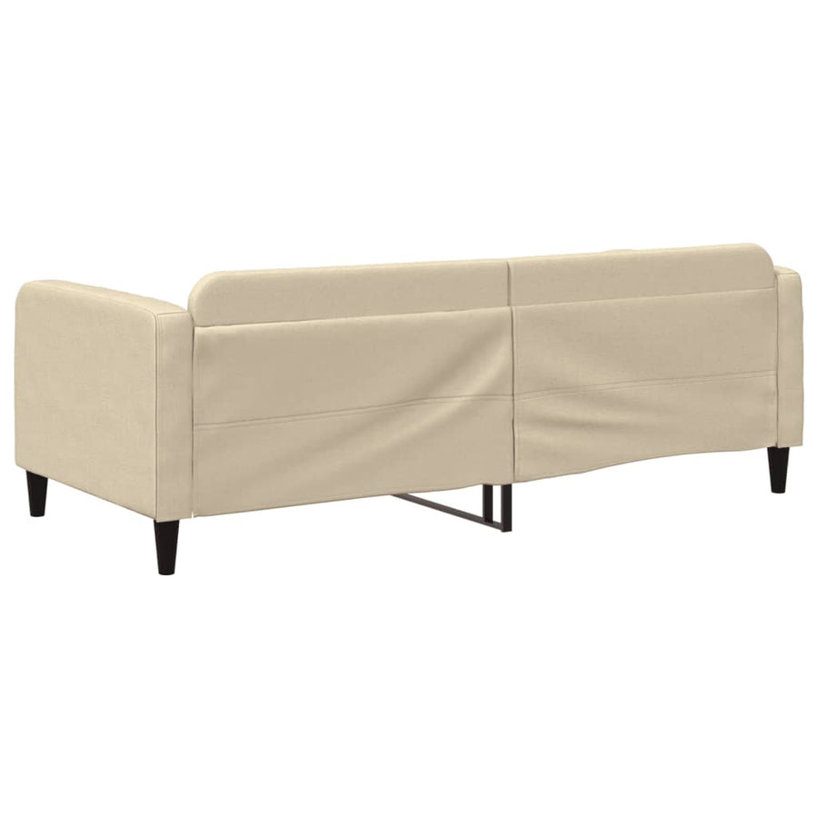 Slaapbank Stof Kleurig 90 x 200 cm Crème zonder matras