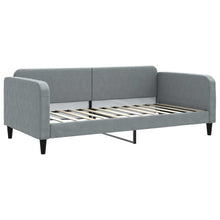 Slaapbank Stof 100 x 200 cm Lichtgrijs zonder matras