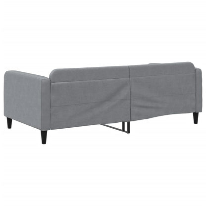 Slaapbank Stof 100 x 200 cm Lichtgrijs zonder matras