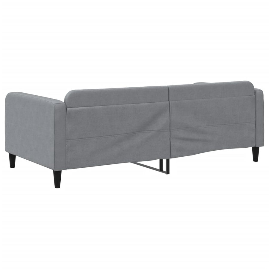 Slaapbank Stof 100 x 200 cm Lichtgrijs zonder matras