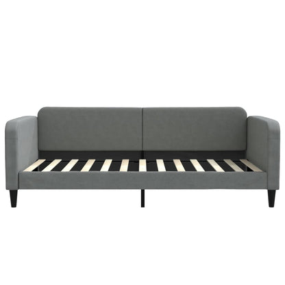 Slaapbank Stof 100 x 200 cm Donkergrijs zonder matras