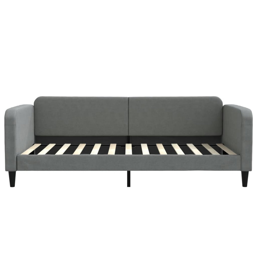 Slaapbank Stof 100 x 200 cm Donkergrijs zonder matras