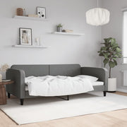 Slaapbank 100x200 cm stof donkergrijs