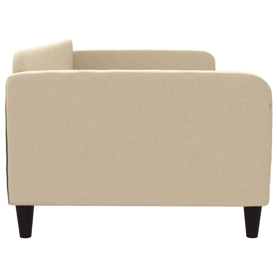 Slaapbank Stof Kleurig 100 x 200 cm Crème zonder matras