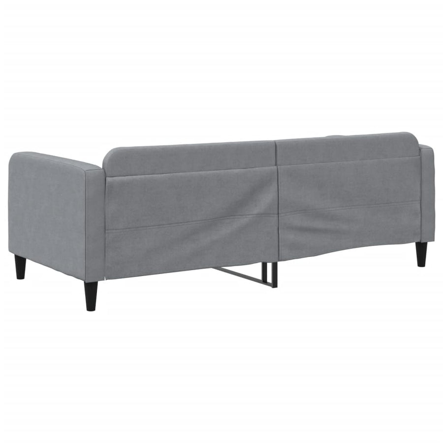 Slaapbank Stof 90 x 190 cm Lichtgrijs zonder matras