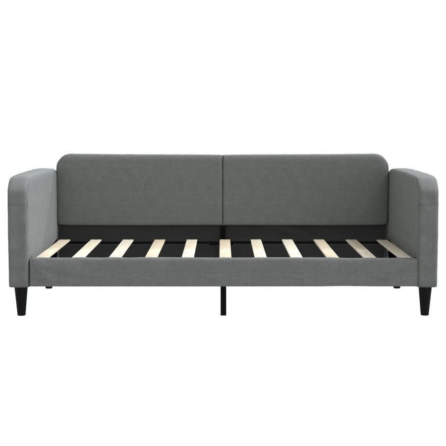 Slaapbank Stof 90 x 190 cm Donkergrijs zonder matras