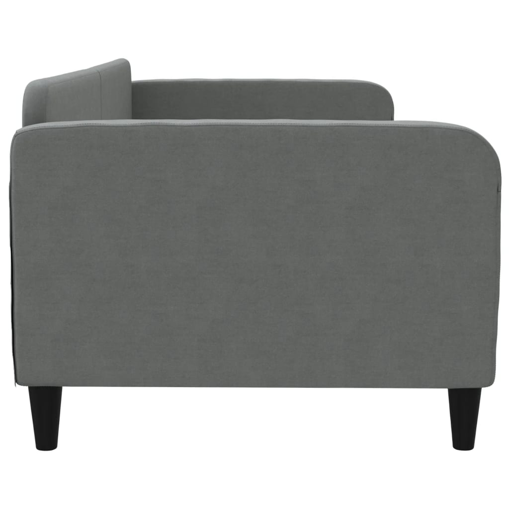Slaapbank Stof 90 x 190 cm Donkergrijs zonder matras