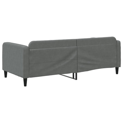 Slaapbank Stof 90 x 190 cm Donkergrijs zonder matras