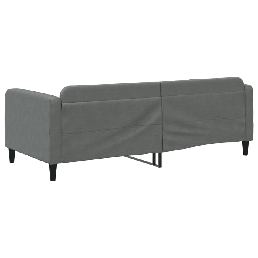 Slaapbank Stof 90 x 190 cm Donkergrijs zonder matras