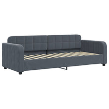 Slaapbank 80x200 cm fluweel donkergrijs