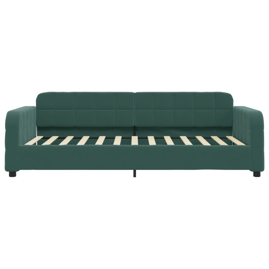 Slaapbank 80x200 cm fluweel donkergroen 80 x 200 cm Donkergroen zonder matras