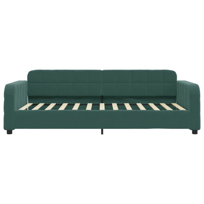 Slaapbank 80x200 cm fluweel donkergroen 80 x 200 cm Donkergroen zonder matras
