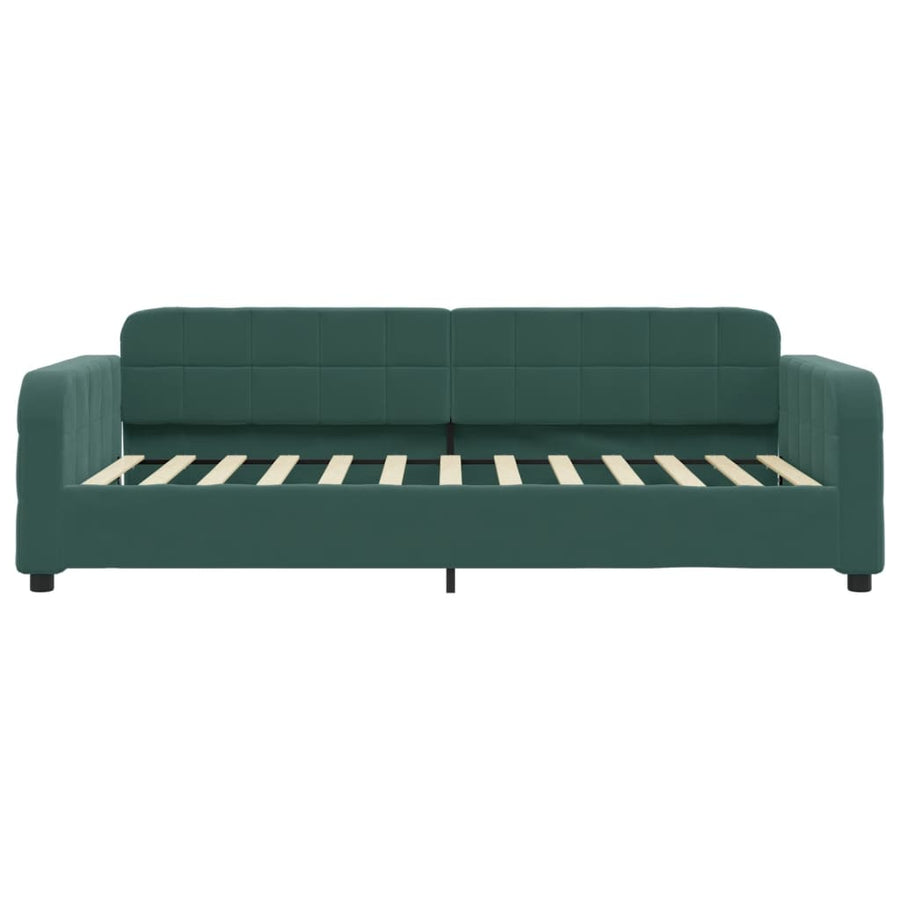 Slaapbank 80x200 cm fluweel donkergroen 80 x 200 cm Donkergroen zonder matras
